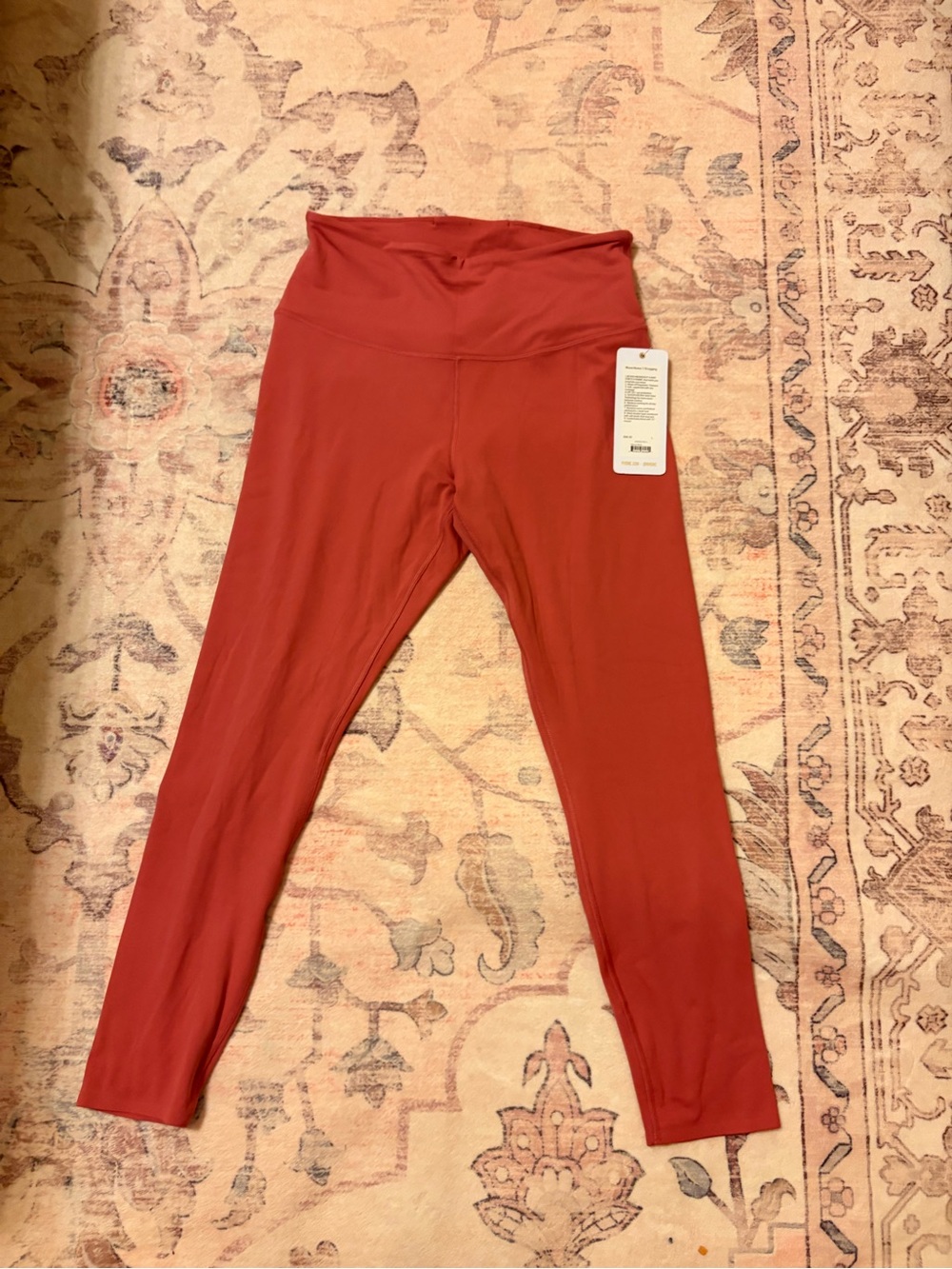 RHONE women’s Rust-Red High Waist Leggings